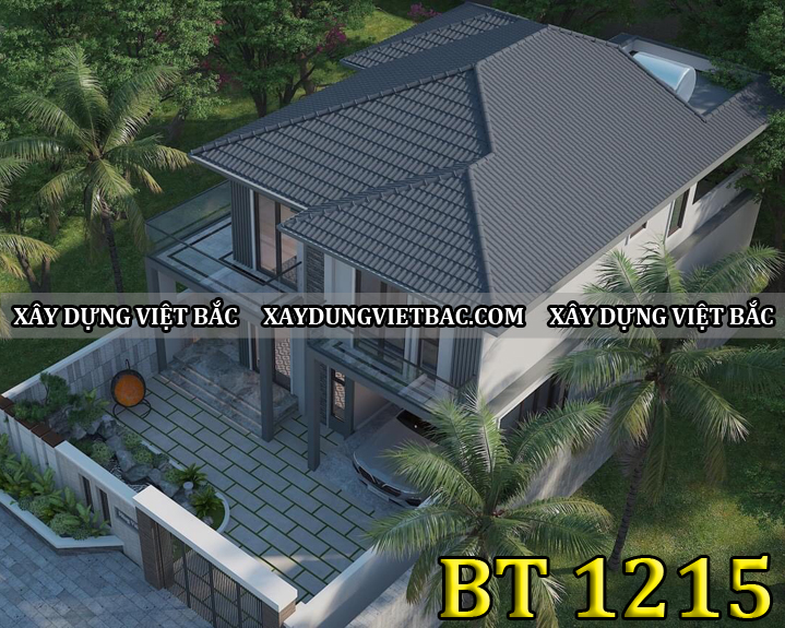 mau biet thu mai nhat 9.2x15.5m
