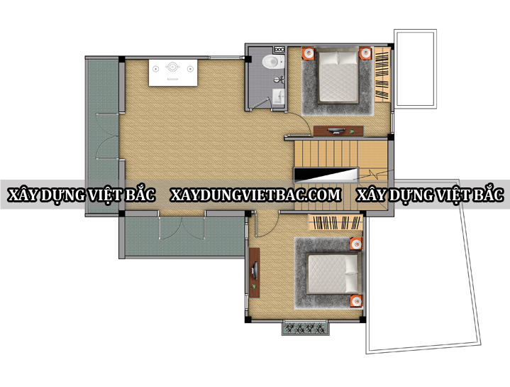 mau biet thu hien dai 2 tang 13x10m2