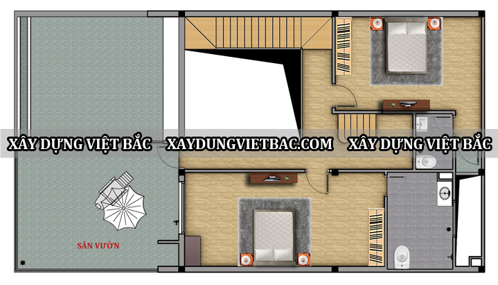 mau biet thu hien dai 3 tang 10x18m2