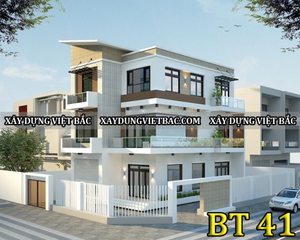 mau biet thu hien dai 3 tang 8x12.5m