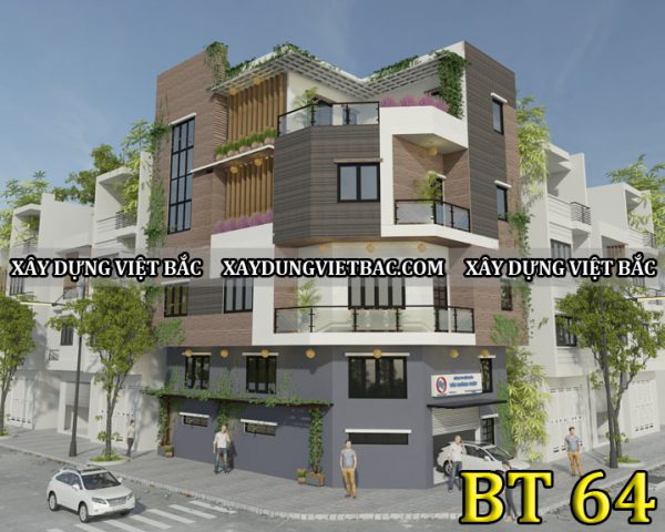 mau biet thu hien dai 4 tang 7.7x12.8m