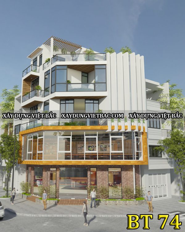 mau biet thu hien dai 5 tang 8.3x11.2m