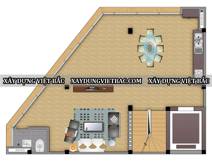 mau biet thu hien dai 5 tang 8.3x11.2m2