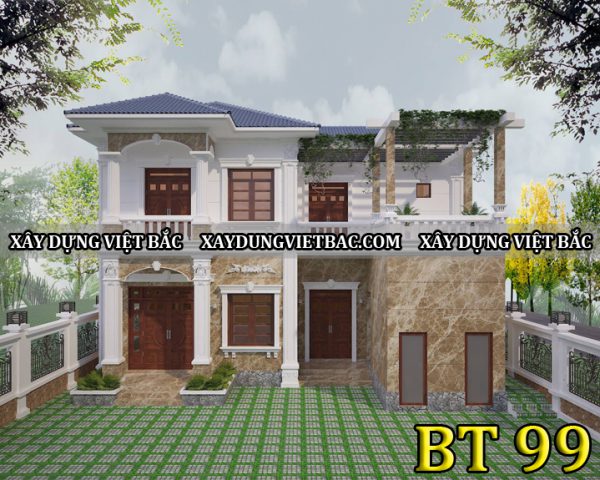 mau biet thu mai thai 2 tang 13.2x11m