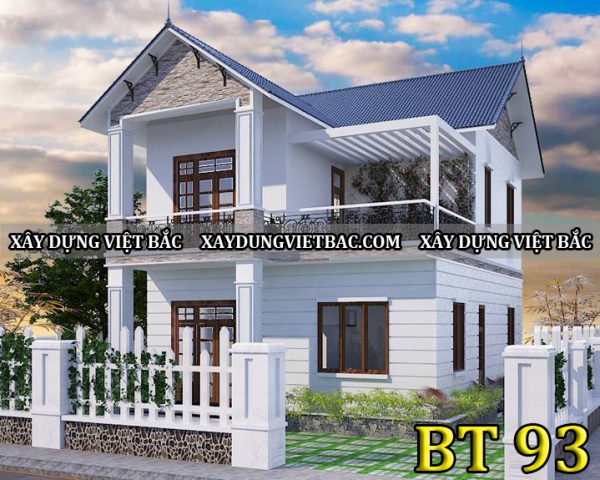 mau biet thu mai thai 2 tang 8x10.5m