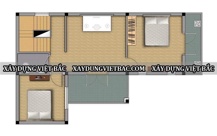 mau biet thu mai thai 2 tang 8x12m2