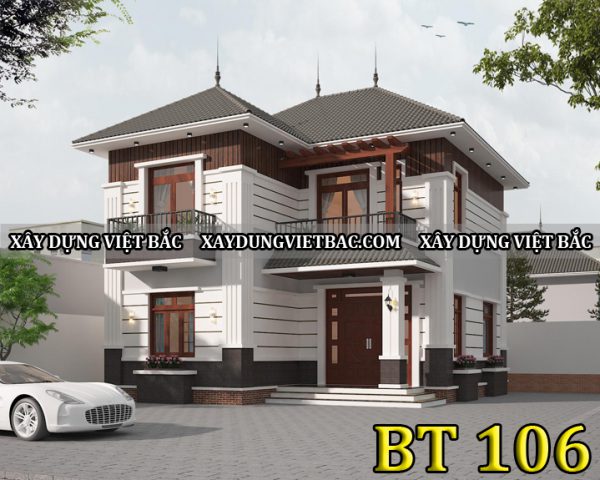 mau biet thu mai thai 2 tang 9x10.8m