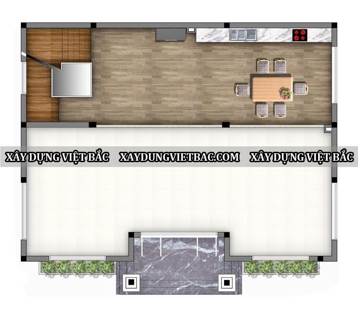mau biet thu mai thai 3 tang 11x13m2