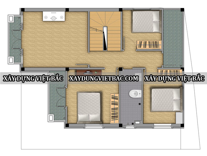 mau biet thu mai thai 3 tang 9.5x12m2