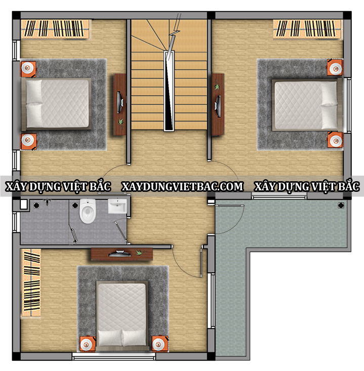 mau biet thu mai thai 3 tang 9.7x10m2