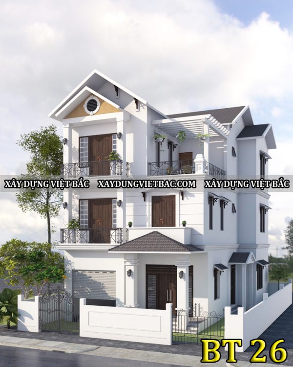 mau biet thu mai thai 3 tang 9x13m