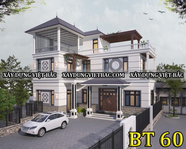 mau biet thu mai thai 3 tang 9x15m