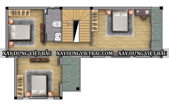 mau biet thu mai thai 3 tang 9x15m2