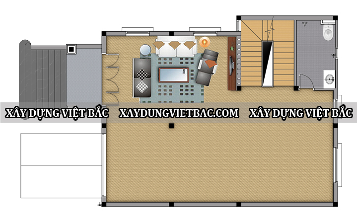 mau biet thu tan co dien 3 tang 9x12m2