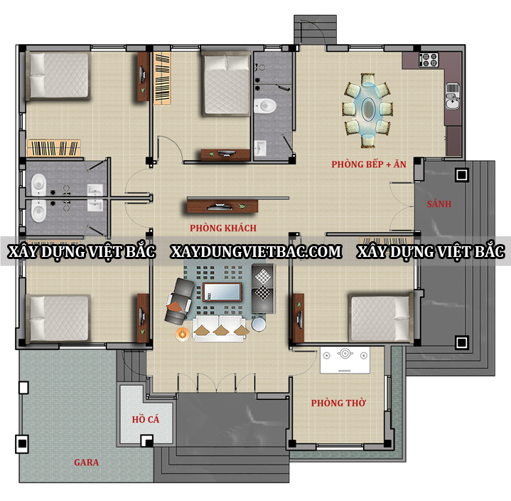mau nha cap 4 mai thai 15x13.5m2