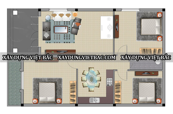 mau nha cap 4 mai thai 8.5x13.5m2