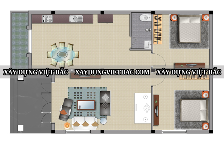 mau nha cap 4 mai thai 8x12m2