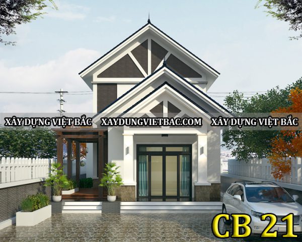 mau nha cap 4 mai thai 8x14m