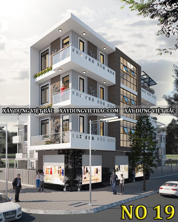 mau nha ong 2 mat tien 4 tang 5x16m