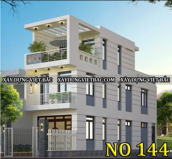 mau nha ong 3 tang hien dai 4.5x20m