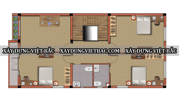mau nha ong 3 tang hien dai 6x16m2