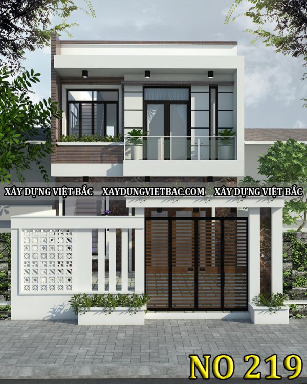 mau nha ong hien dai 2 tang 6.2x12m