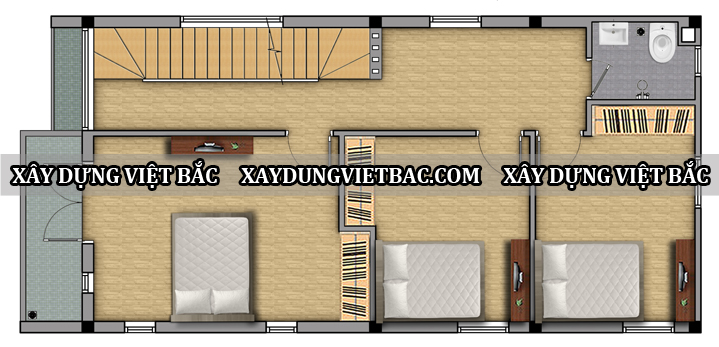 mau nha ong hien dai 2 tang 6.2x12m2