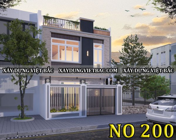 mau nha ong hien dai 2 tang 6x15.8m
