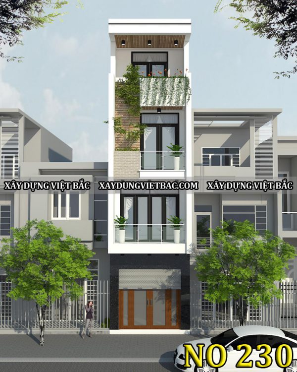 mau nha ong hien dai 3 tang 3.5x13m