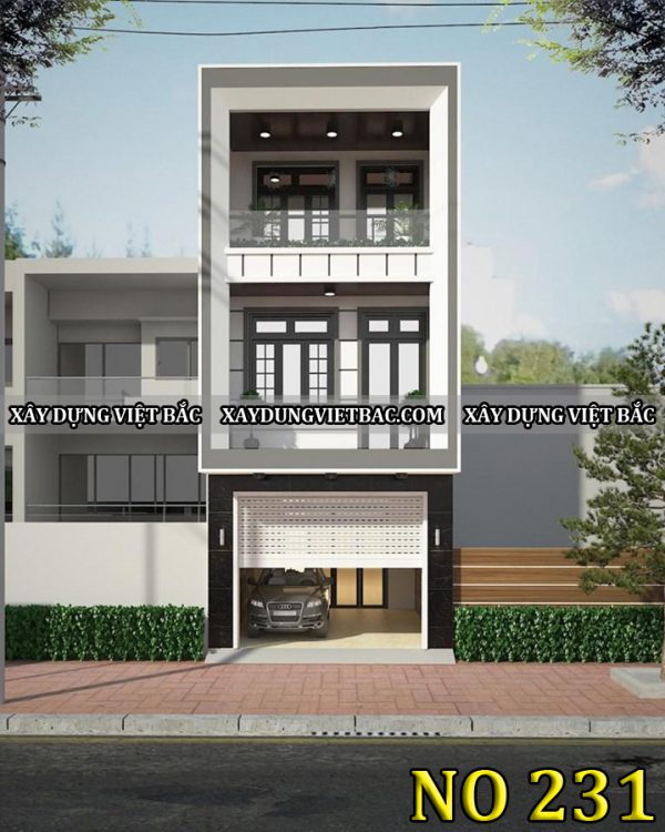 mau nha ong hien dai 3 tang 4.5x17m