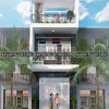 mau nha ong hien dai 3 tang 4.5x20m