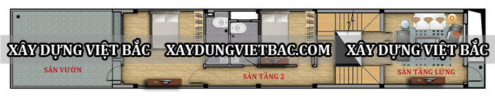 mau nha ong hien dai 3 tang 4.5x22m2