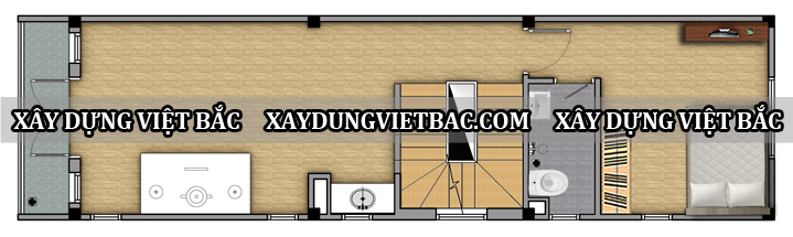 mau nha ong hien dai 3 tang 4x13.8m2