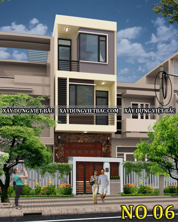 mau nha ong hien dai 3 tang 4x16m
