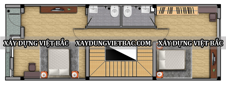 mau nha ong hien dai 3 tang 5x13m2