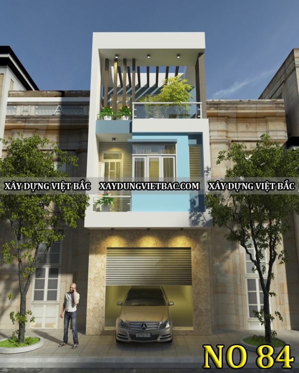 mau nha ong hien dai 3 tang 5x14.5m