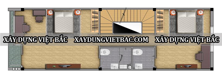 mau nha ong hien dai 3 tang 5x15.5m2