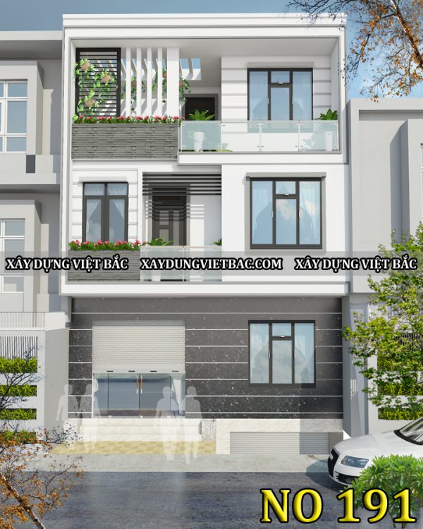 mau nha ong hien dai 3 tang 7.3x8.3m