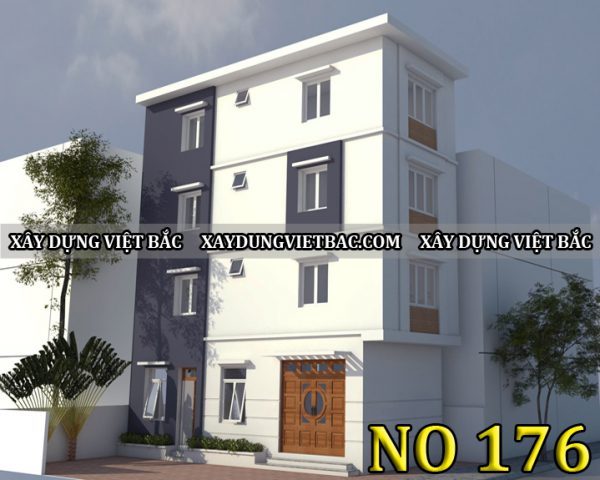 mau nha ong hien dai 4 tang 10.5x4.5m