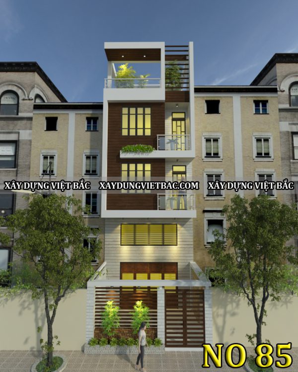 mau nha ong hien dai 4 tang 3.5x10m