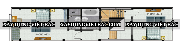 mau nha ong hien dai 4 tang 4.2x20m2