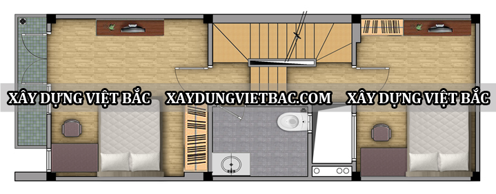 mau nha ong hien dai 4 tang 4.5x12m2