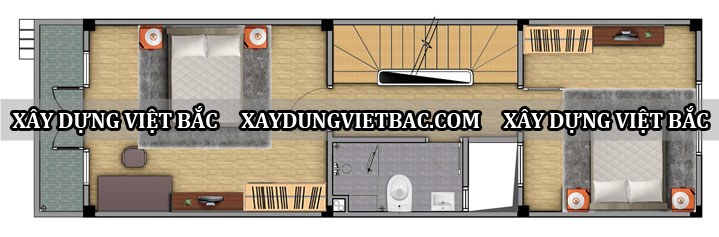 mau nha ong hien dai 4 tang 4x12.5m2
