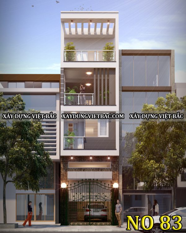 mau nha ong hien dai 4 tang 4x17m