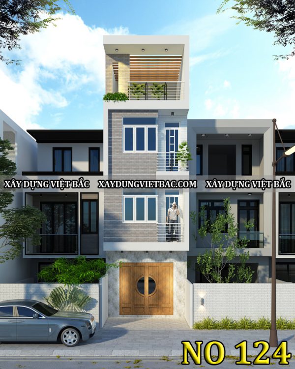 mau nha ong hien dai 4 tang 4x9.5m