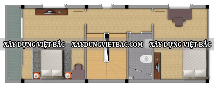 mau nha ong hien dai 4 tang 5x12.5m2