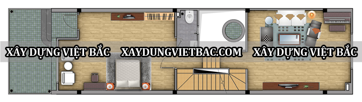 mau nha ong hien dai 4 tang 5x16m2
