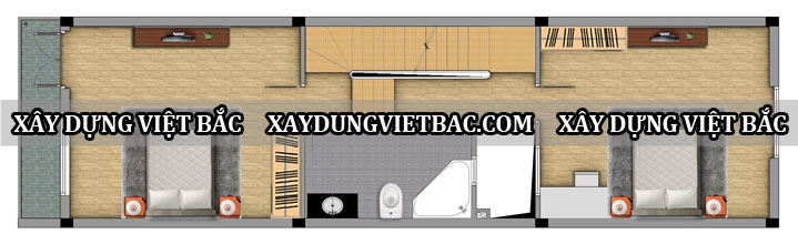mau nha ong hien dai 4 tang 5x17m2