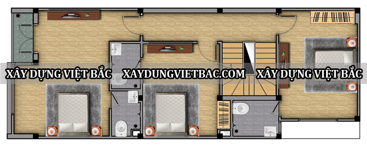 mau nha ong hien dai 4 tang 6x15m2