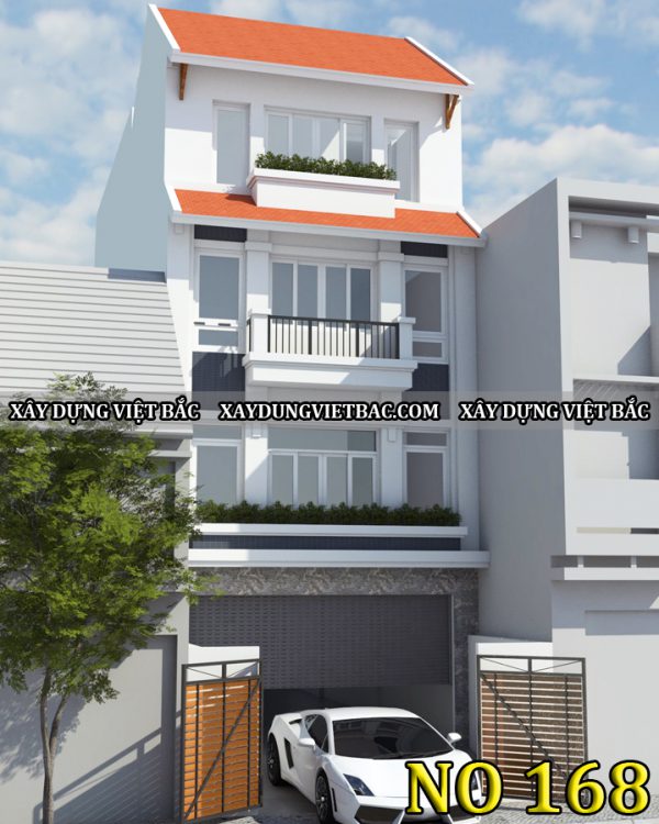 mau nha ong hien dai 4 tang 6x17.2m